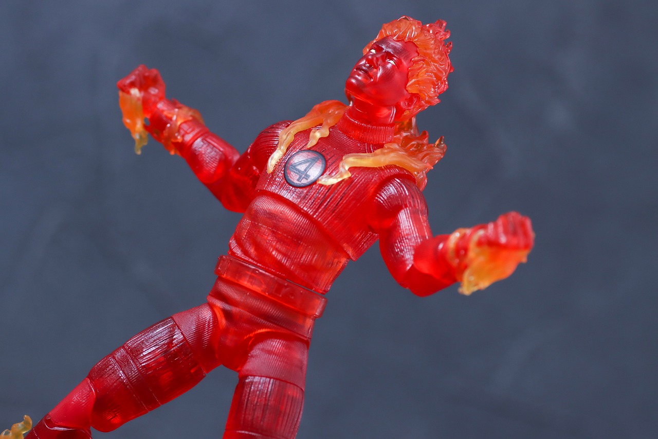 マーベルレジェンド　ヒューマン・トーチ（ファンタスティック4：ファースト・ステップ）　レビュー　アクション