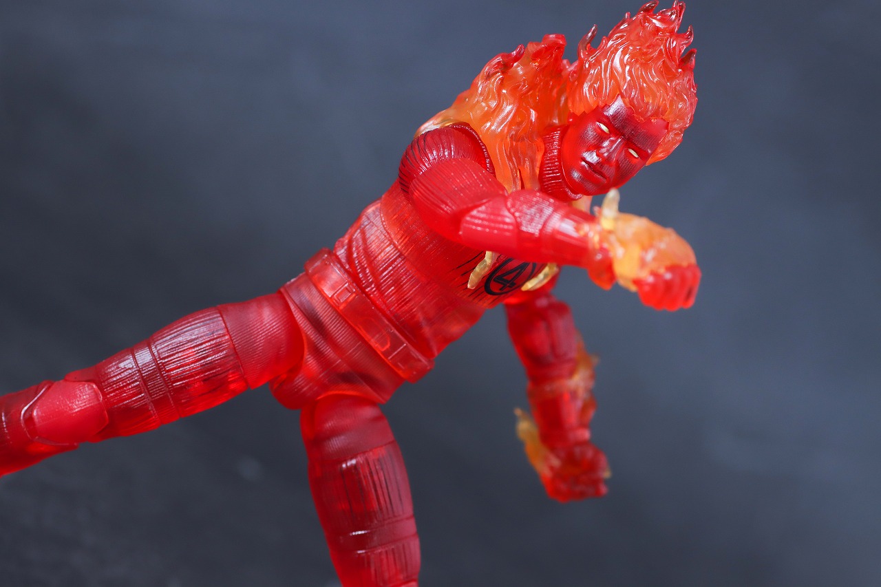 マーベルレジェンド　ヒューマン・トーチ（ファンタスティック4：ファースト・ステップ）　レビュー　アクション