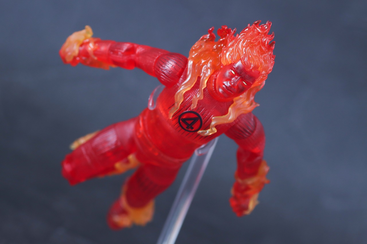 マーベルレジェンド　ヒューマン・トーチ（ファンタスティック4：ファースト・ステップ）　レビュー　アクション