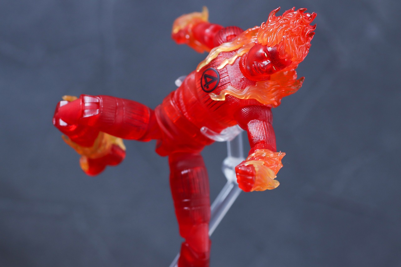 マーベルレジェンド　ヒューマン・トーチ（ファンタスティック4：ファースト・ステップ）　レビュー　アクション