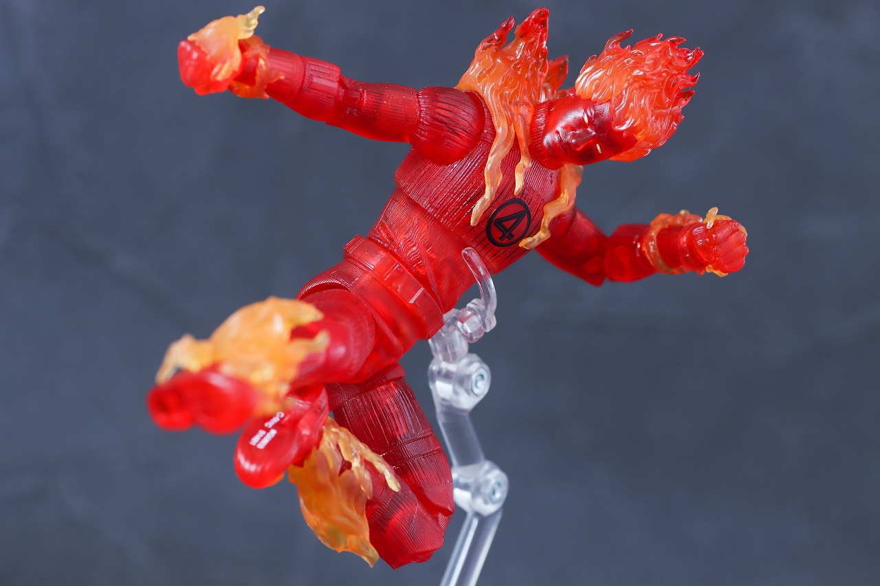 マーベルレジェンド　ヒューマン・トーチ（ファンタスティック4：ファースト・ステップ）　レビュー　アクション