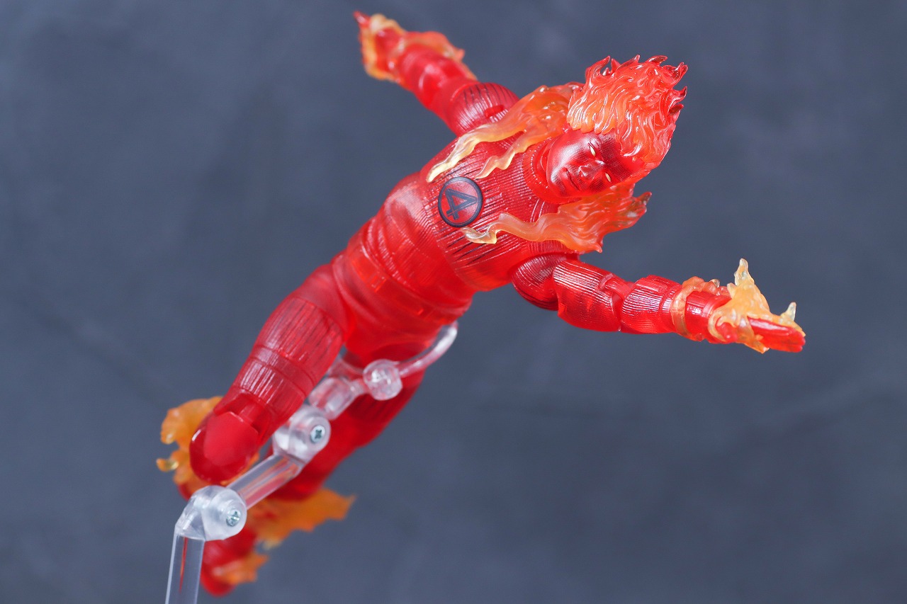 マーベルレジェンド　ヒューマン・トーチ（ファンタスティック4：ファースト・ステップ）　レビュー　アクション