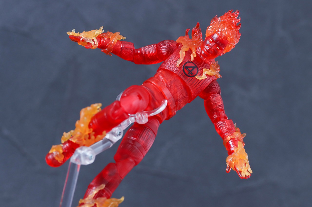 マーベルレジェンド　ヒューマン・トーチ（ファンタスティック4：ファースト・ステップ）　レビュー　アクション