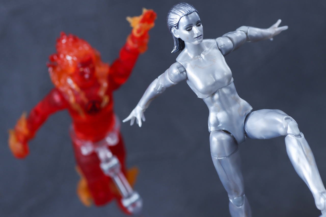 マーベルレジェンド　シルバーサーファー（『ファンタスティック4：ファースト・ステップ』）　レビュー　アクション　ヒューマン・トーチ