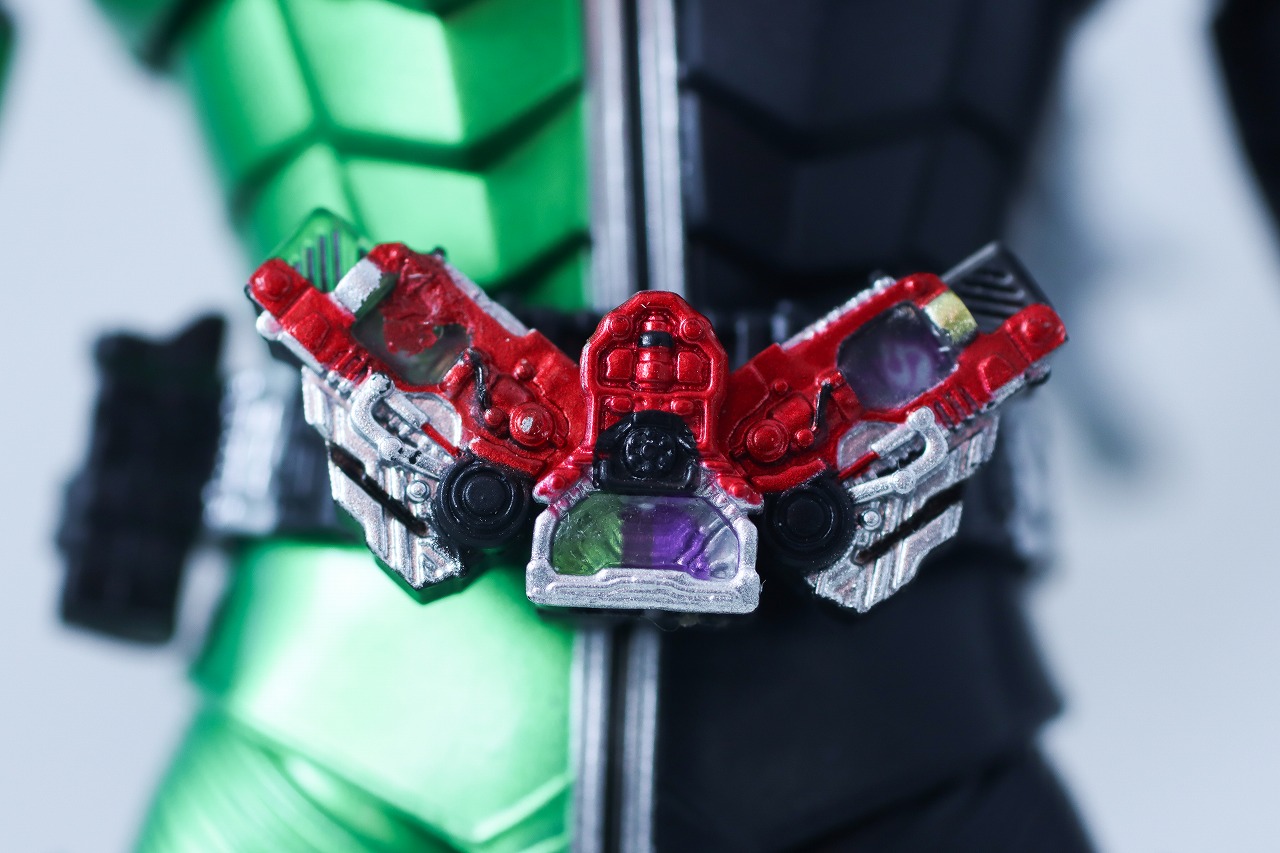 S.H.フィギュアーツ 真骨彫製法　仮面ライダーW サイクロンスカル　レビュー　付属品　ガイアメモリ