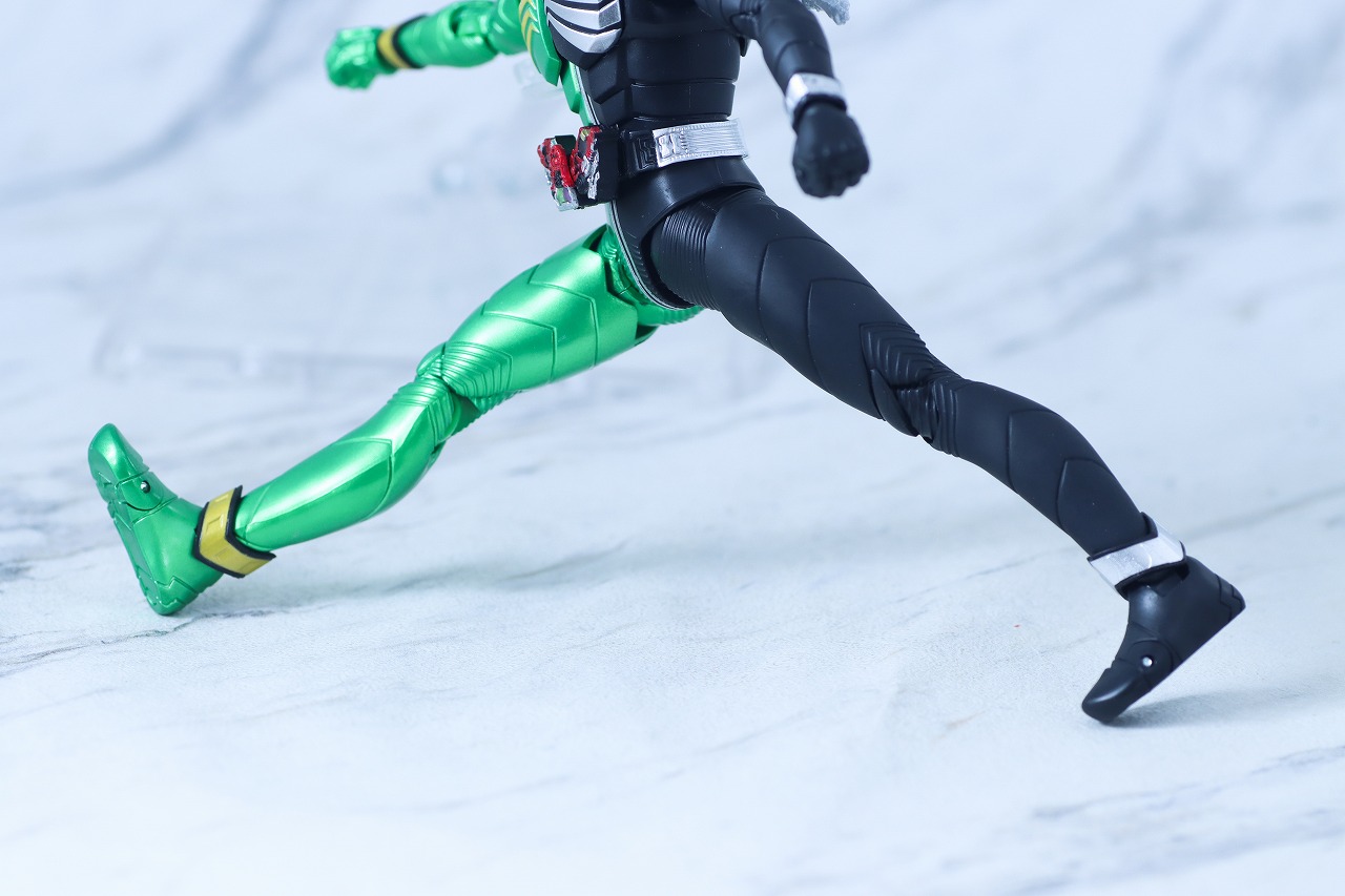 S.H.フィギュアーツ 真骨彫製法　仮面ライダーW サイクロンスカル　レビュー　可動範囲