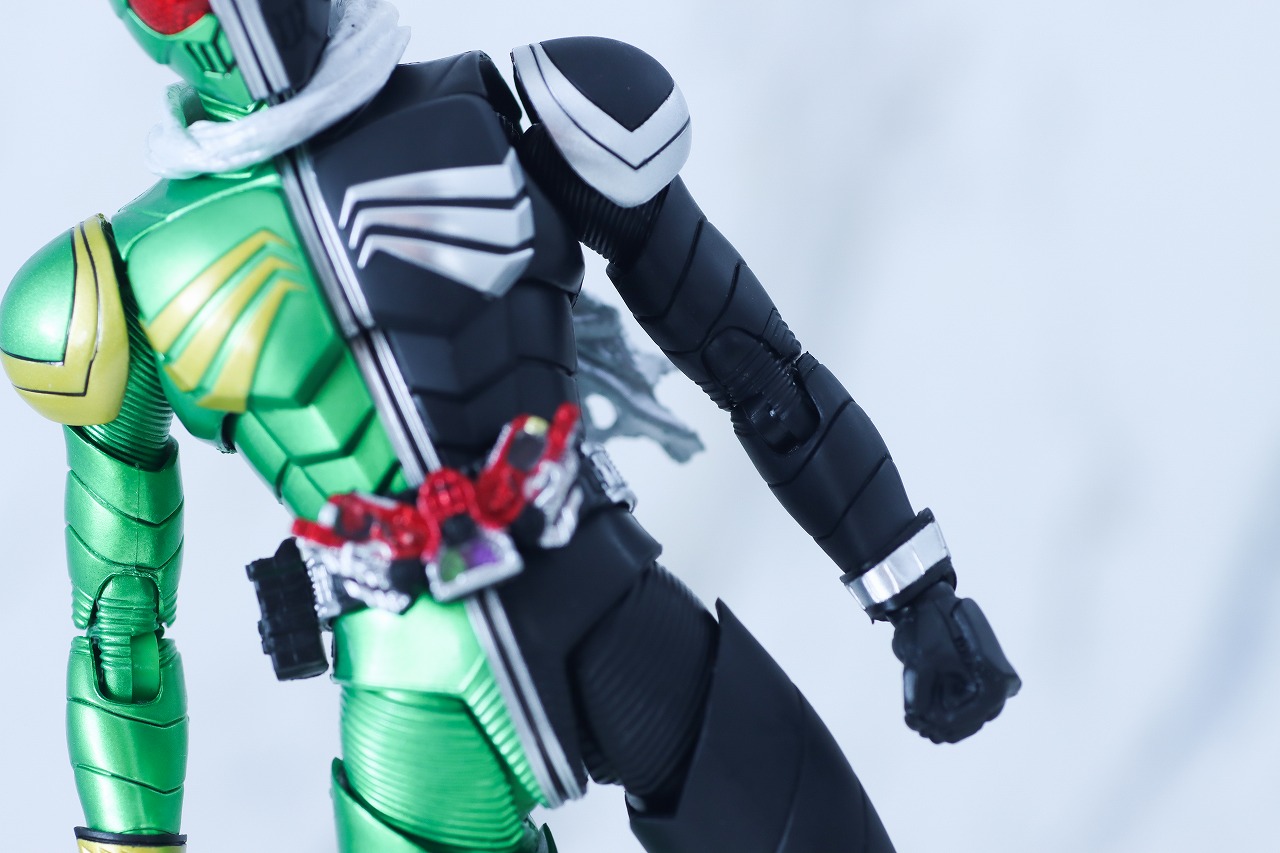 S.H.フィギュアーツ 真骨彫製法　仮面ライダーW サイクロンスカル　レビュー　本体