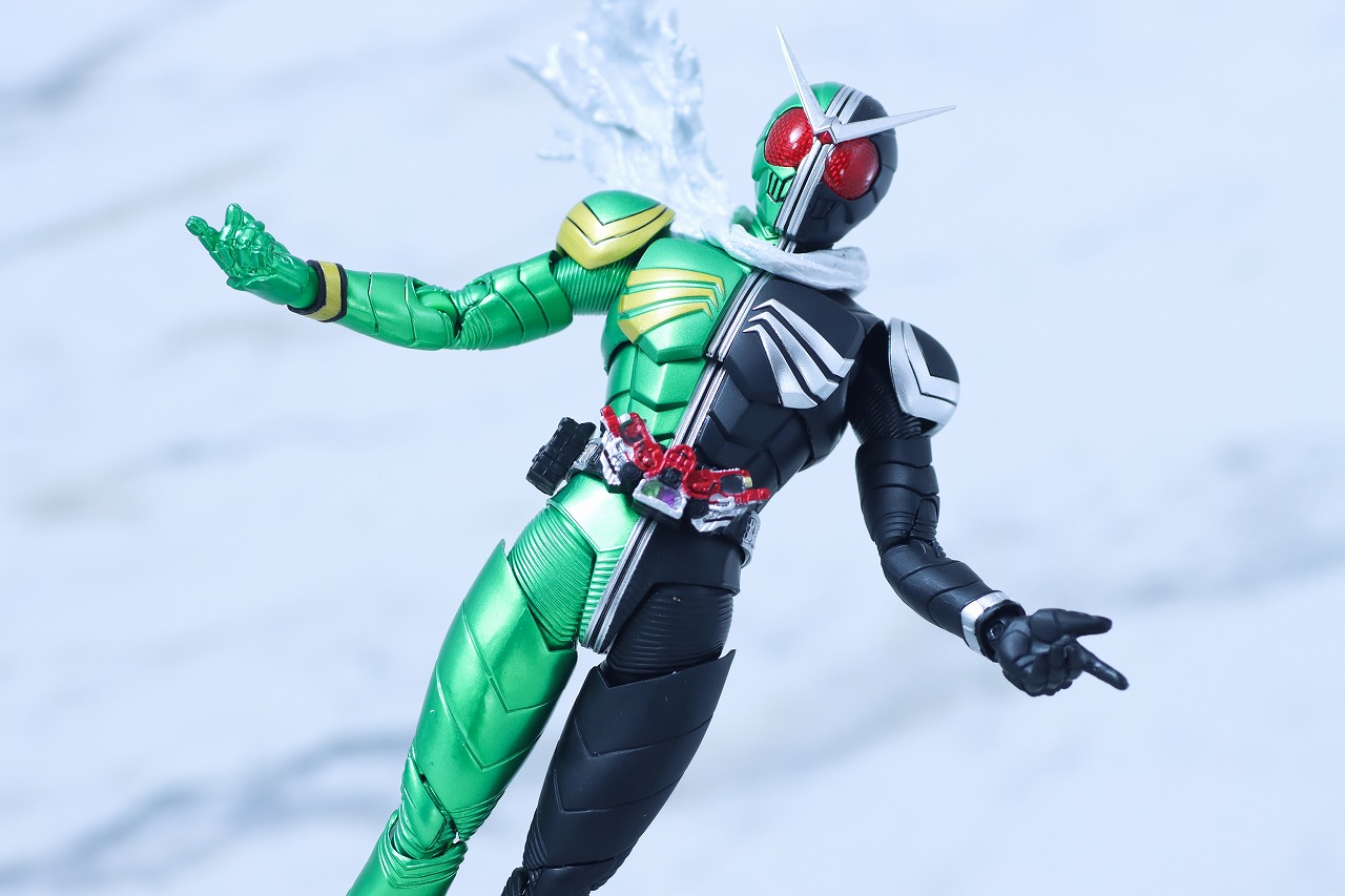 S.H.フィギュアーツ 真骨彫製法　仮面ライダーW サイクロンスカル　レビュー　アクション