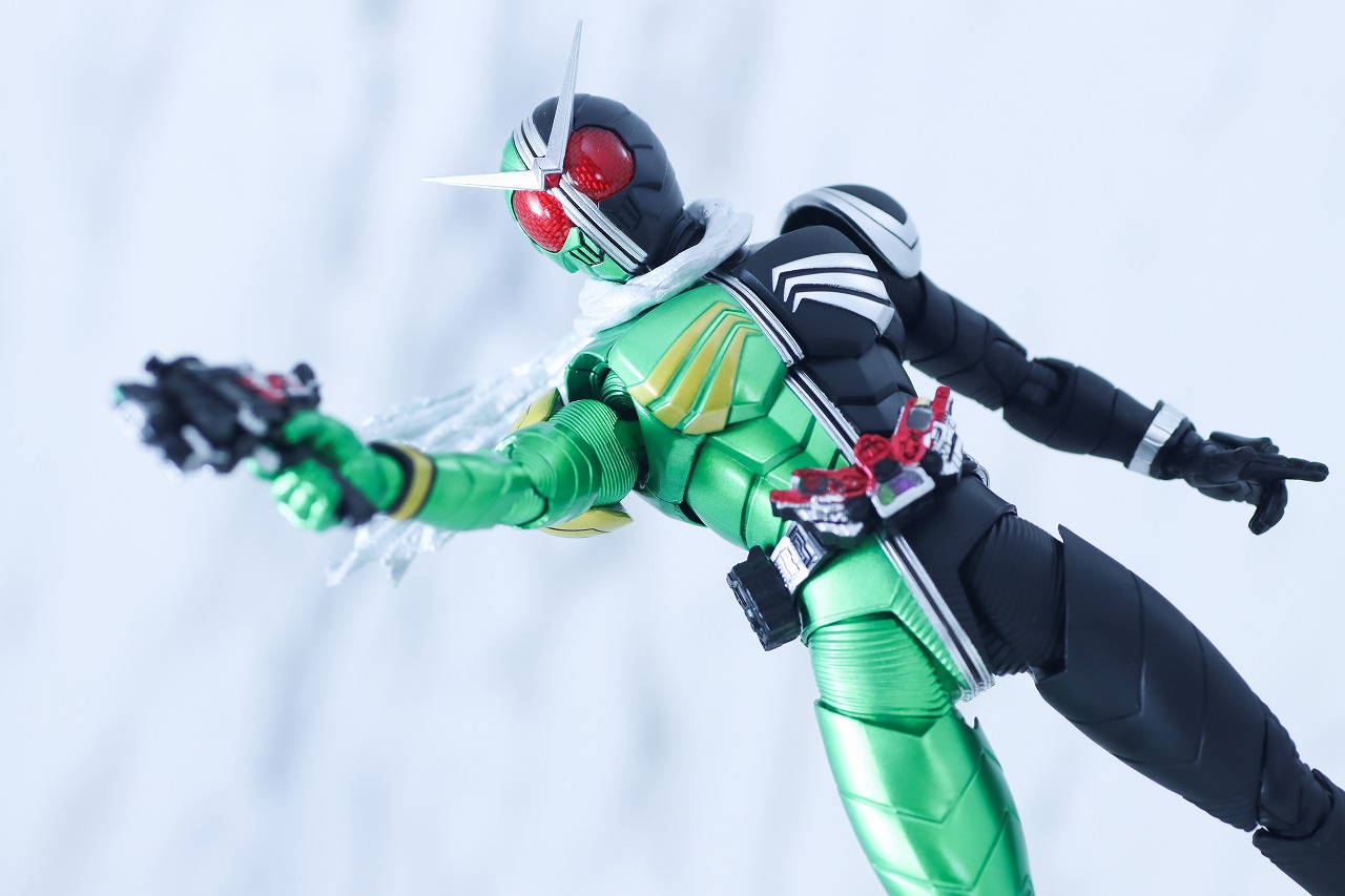 S.H.フィギュアーツ 真骨彫製法　仮面ライダーW サイクロンスカル　レビュー　アクション