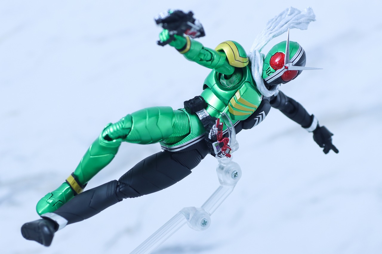 S.H.フィギュアーツ 真骨彫製法　仮面ライダーW サイクロンスカル　レビュー　アクション