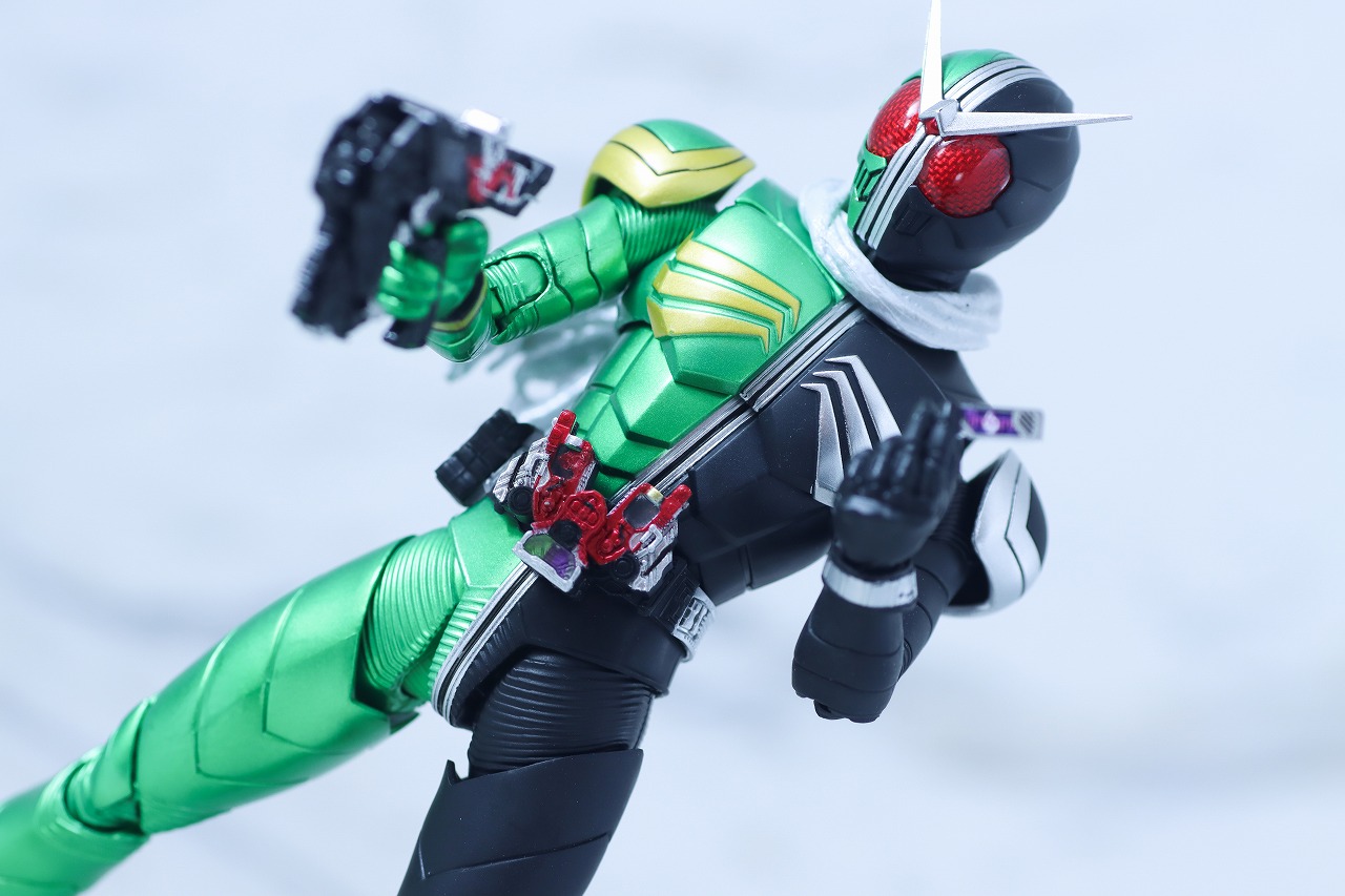 S.H.フィギュアーツ 真骨彫製法　仮面ライダーW サイクロンスカル　レビュー　アクション