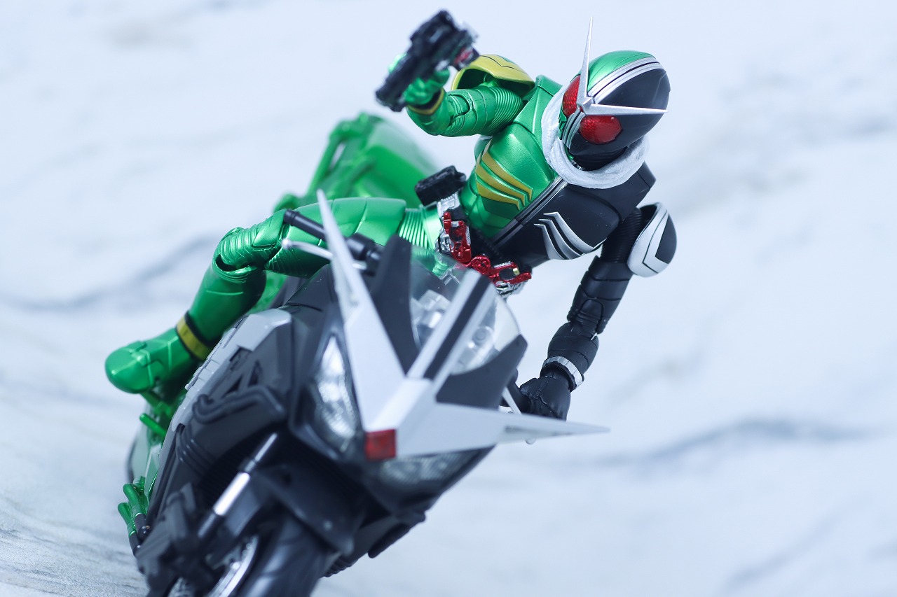 S.H.フィギュアーツ 真骨彫製法　仮面ライダーW サイクロンスカル　レビュー　アクション　ハードボイルダー