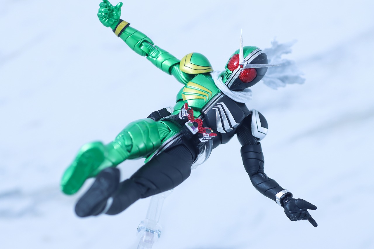 S.H.フィギュアーツ 真骨彫製法　仮面ライダーW サイクロンスカル　レビュー　アクション