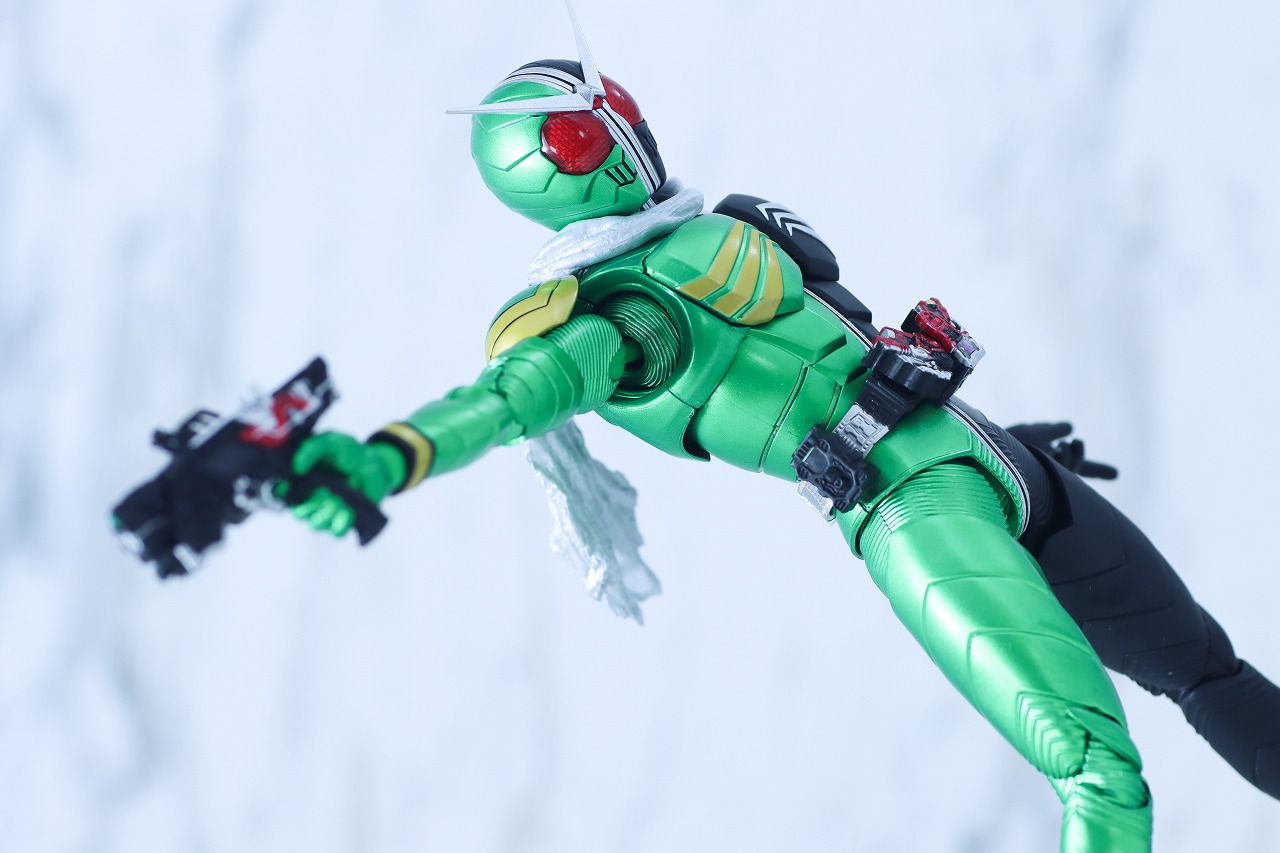 S.H.フィギュアーツ 真骨彫製法　仮面ライダーW サイクロンスカル　レビュー　アクション