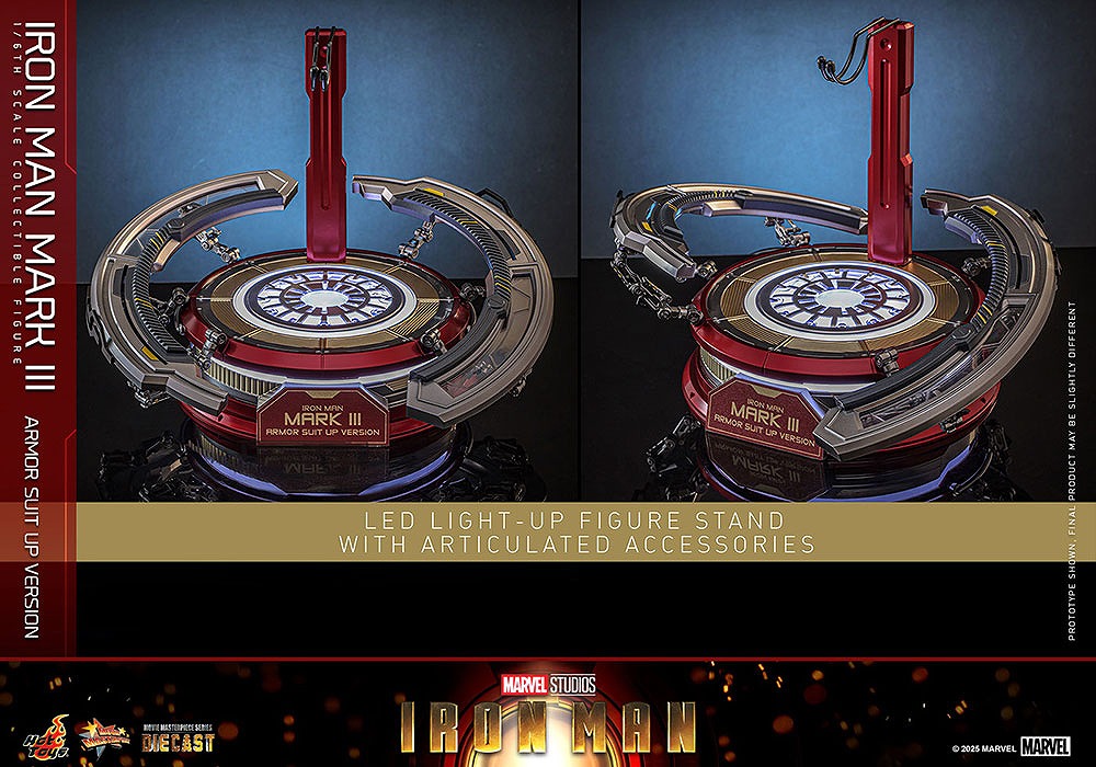 ホットトイズ　ムービー・マスターピース DIECAST　アイアンマン・マーク3 アーマー・スーツアップ版