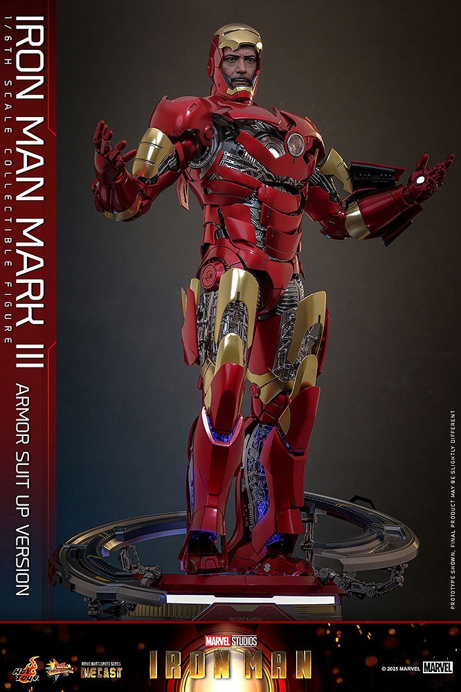 ホットトイズ　ムービー・マスターピース DIECAST　アイアンマン・マーク3 アーマー・スーツアップ版