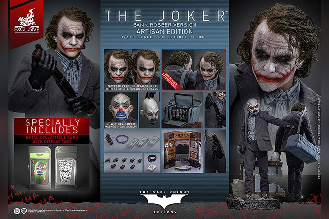 ホットトイズ　ムービー・マスターピース DX アルチザン　ジョーカー（銀行強盗）