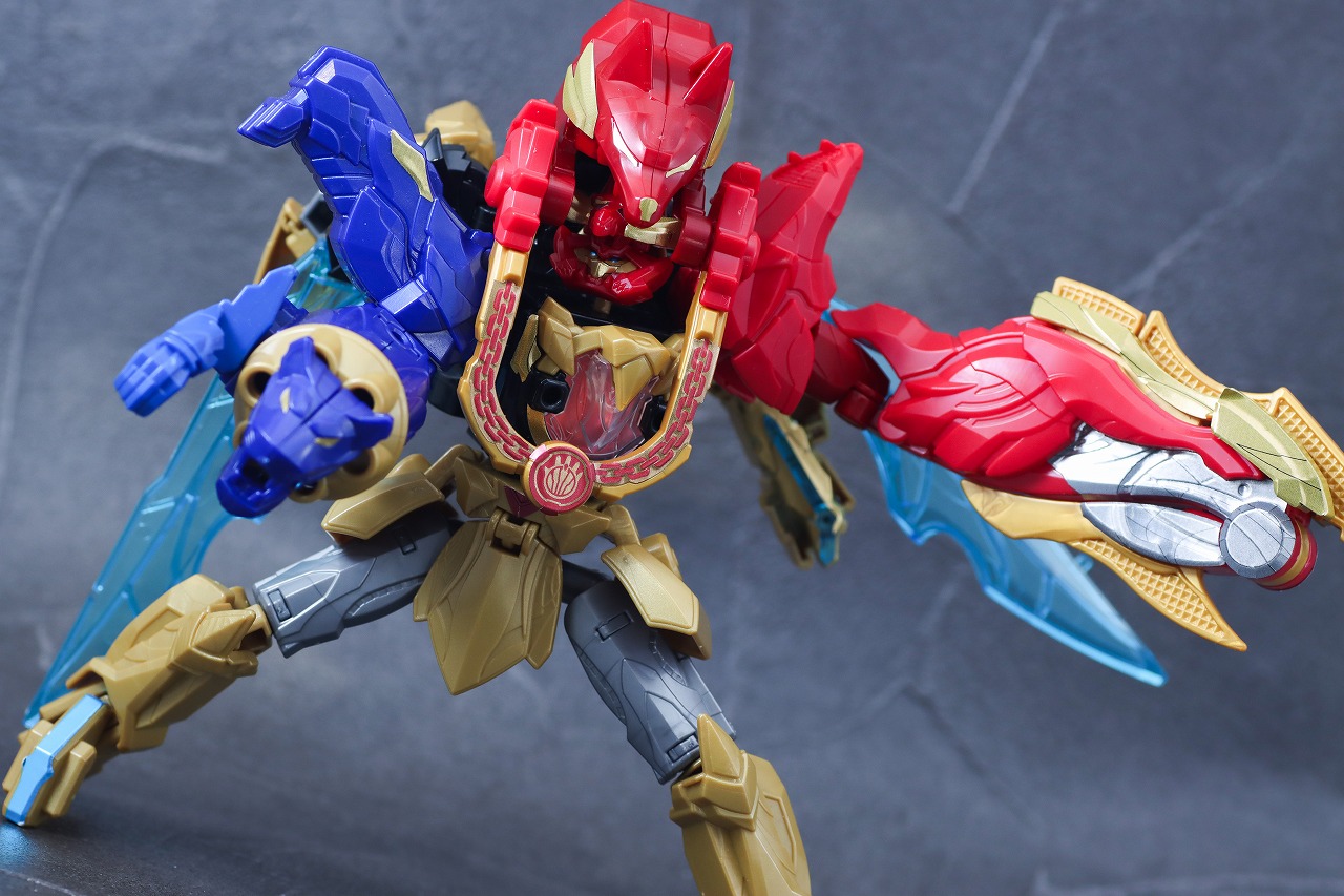 ミニプラ　テガソードデカクロウ　レビュー　アクション