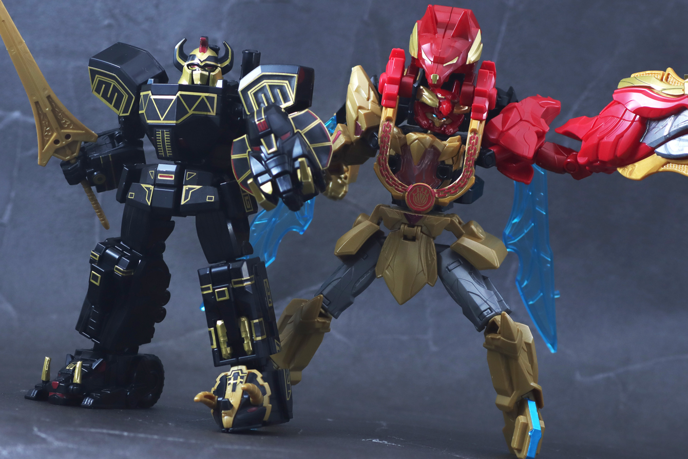 ミニプラ　ブラック大獣神＆ウルフデカリバー50（テガソード デカクロウ）　レビュー