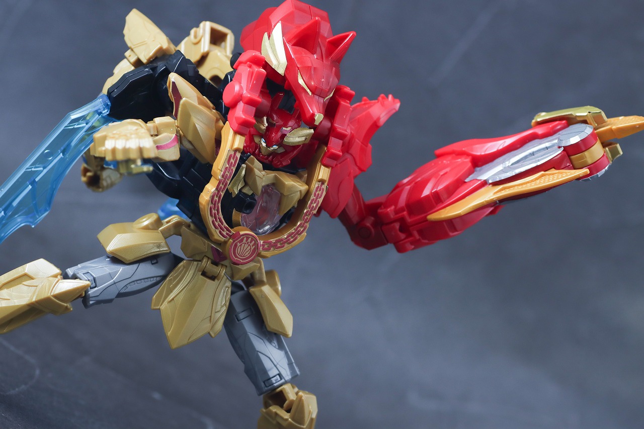 ミニプラ　テガソードデカクロウ　レビュー　アクション