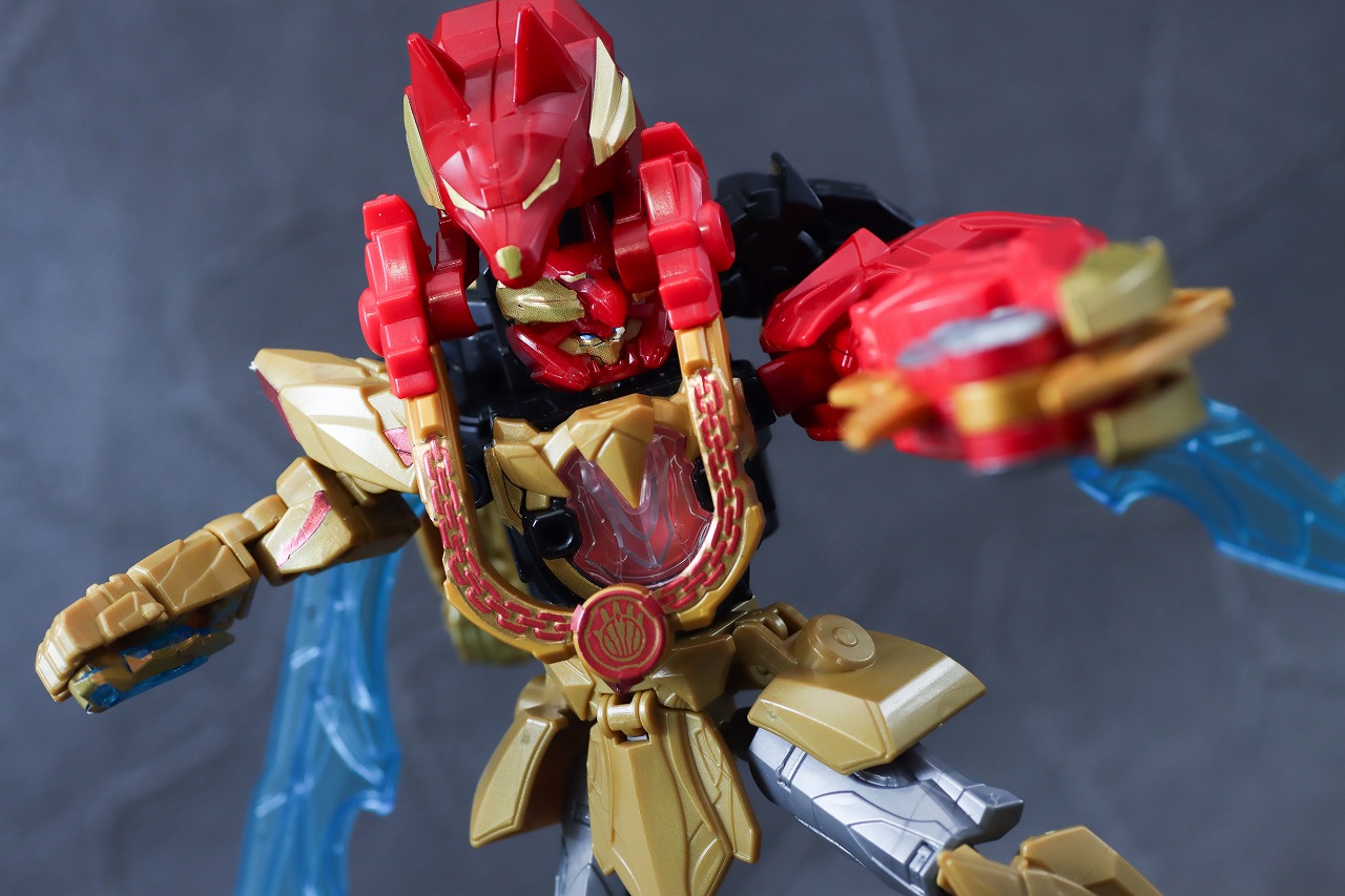 ミニプラ　テガソードデカクロウ　レビュー　アクション