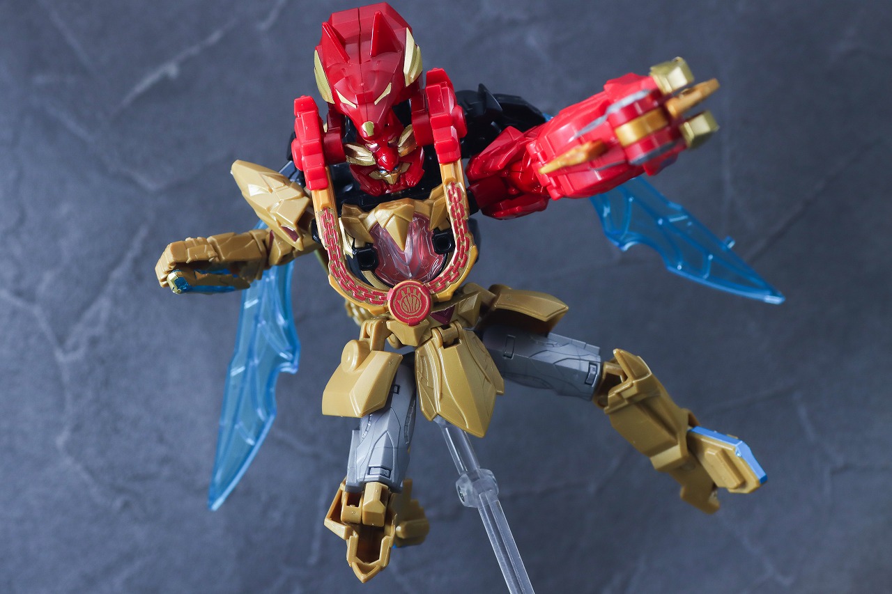 ミニプラ　テガソードデカクロウ　レビュー　アクション