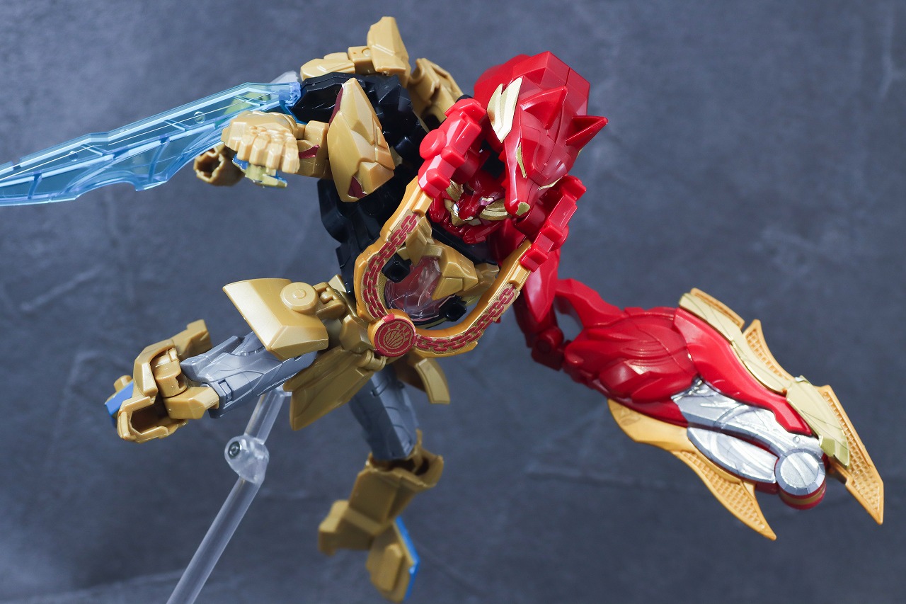 ミニプラ　テガソードデカクロウ　レビュー　アクション