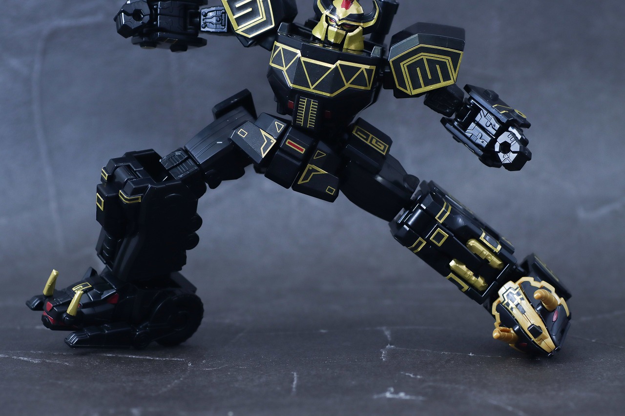 ミニプラ　ブラック大獣神　レビュー　可動範囲