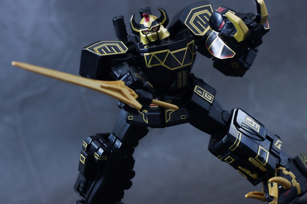 ミニプラ　ブラック大獣神　レビュー　アクション