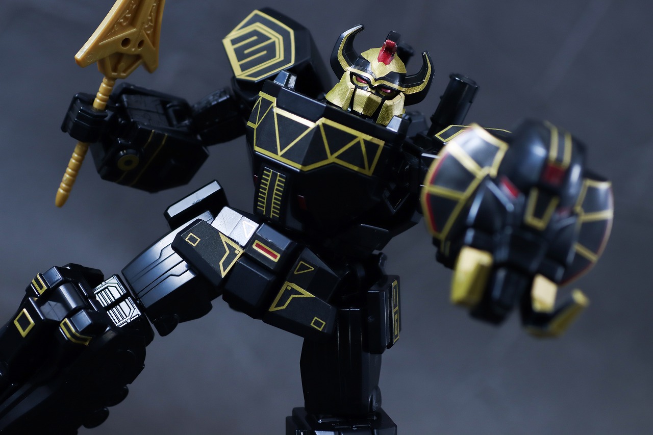 ミニプラ　ブラック大獣神　レビュー　アクション