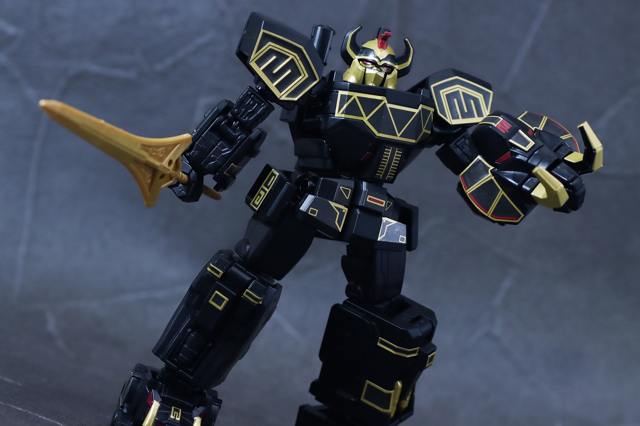 ミニプラ　ブラック大獣神　レビュー　アクション