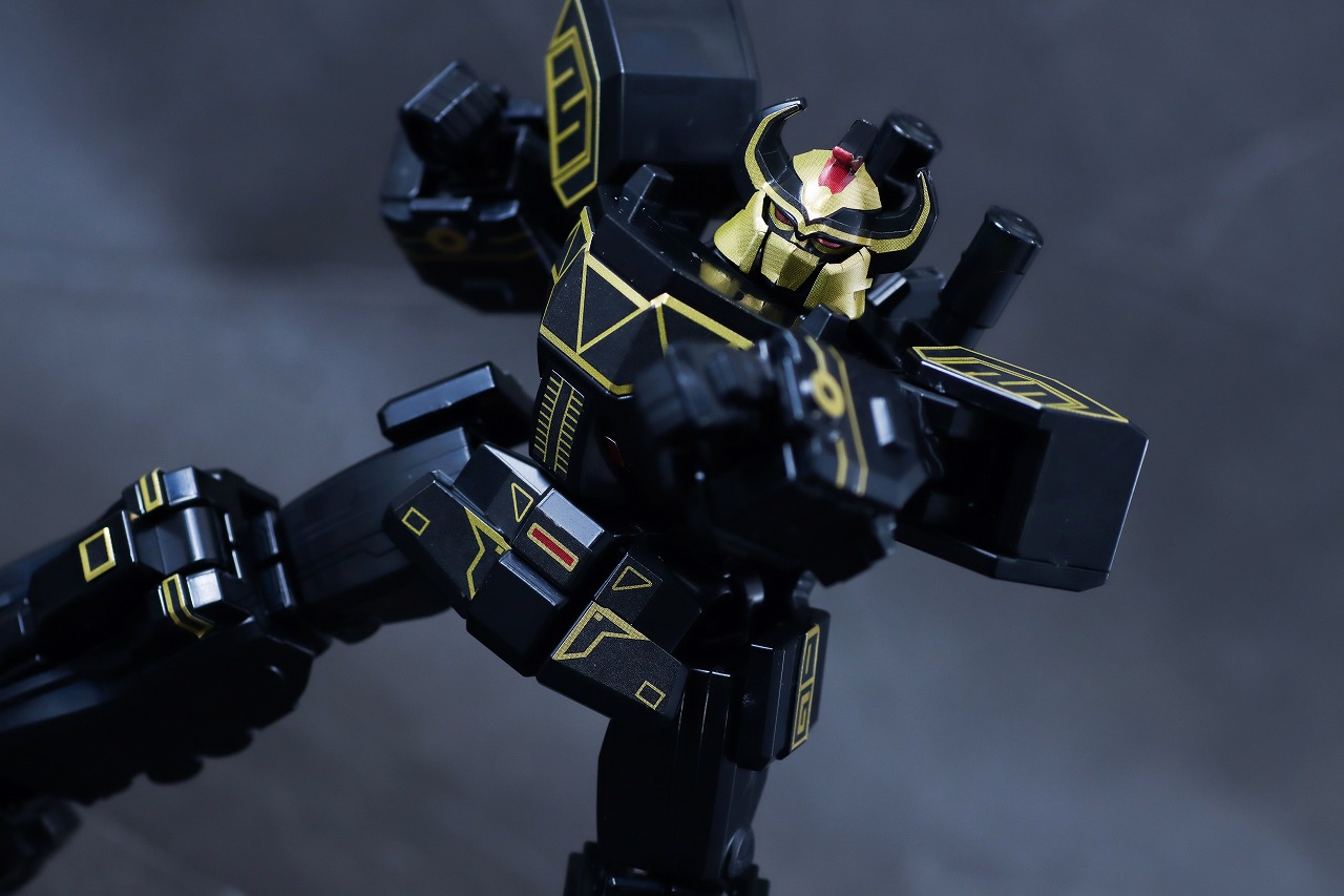 ミニプラ　ブラック大獣神　レビュー　アクション