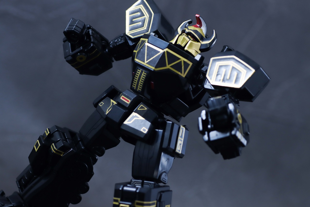 ミニプラ　ブラック大獣神　レビュー　アクション