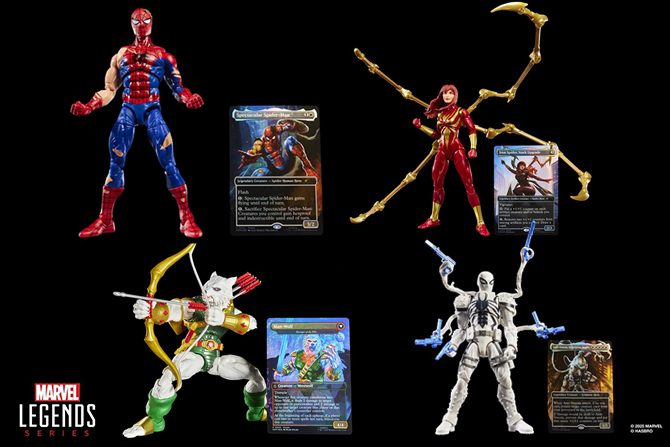 マーベルレジェンド×マジック・ザ・ギャザリングコラボ！スパイダーマン＆マンウルフ＆MJ＆エージェント・アンチヴェノムが発売！