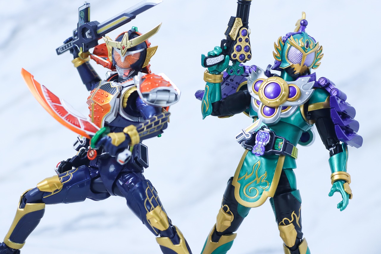 S.H.フィギュアーツ 真骨彫製法　仮面ライダー龍玄 ブドウアームズ　レビュー　アクション　鎧武