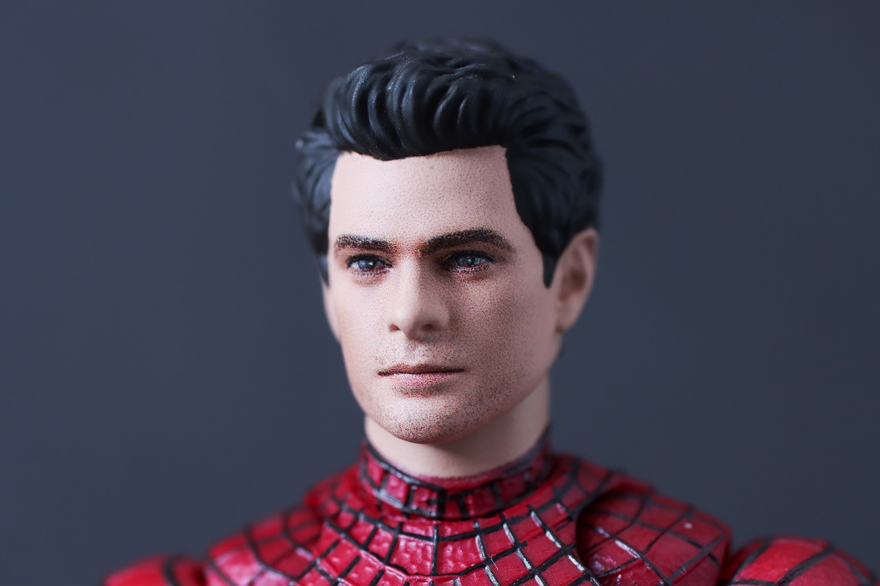 MAFEX　アメイジング・スパイダーマン（The Amazing Spider-Man2）　レビュー　付属品　ピーター・パーカー　アンドリュー・ガーフィールド　ヘッドパーツ