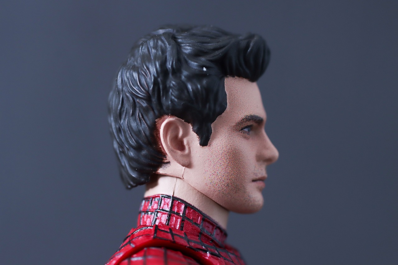 MAFEX　アメイジング・スパイダーマン（The Amazing Spider-Man2）　レビュー　付属品　ピーター・パーカー　アンドリュー・ガーフィールド　ヘッドパーツ