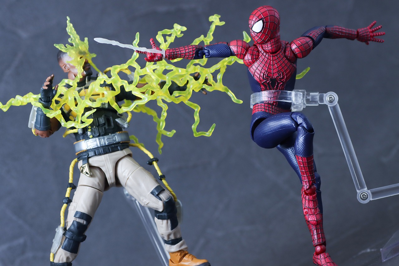 MAFEX　アメイジング・スパイダーマン（The Amazing Spider-Man2）　レビュー　アクション　マーベルレジェンド　エレクトロ