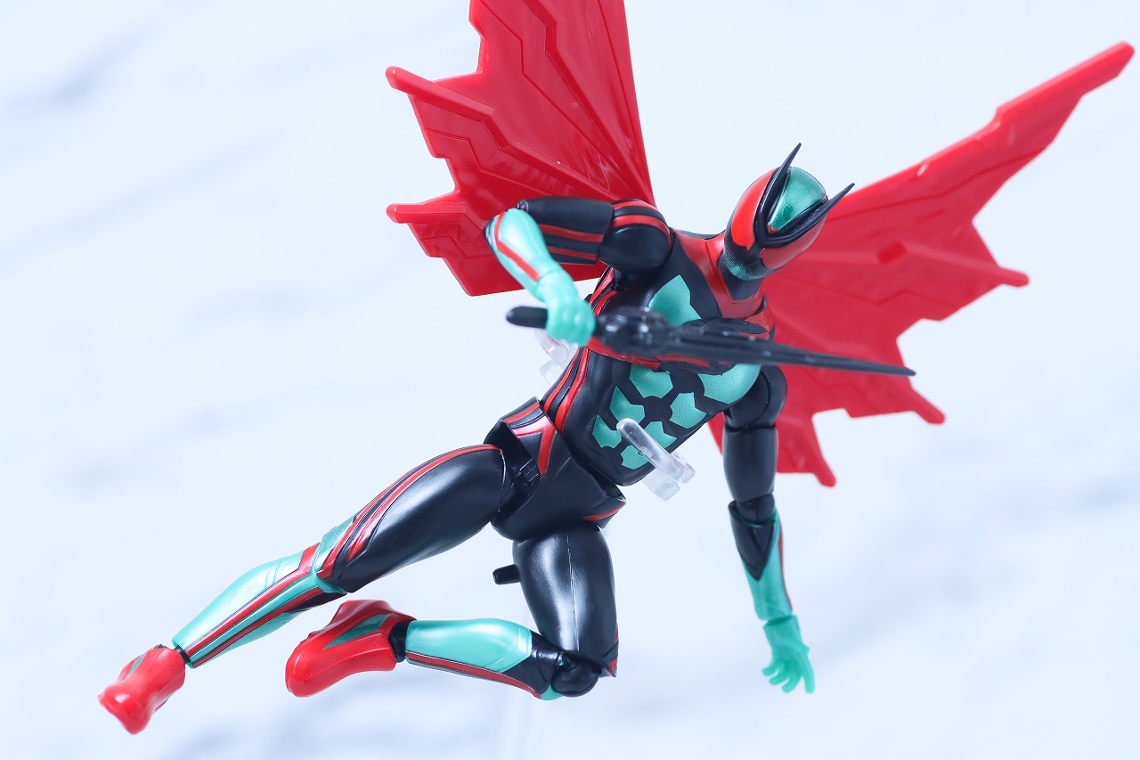 仮面ライダーアクションフィギュア カプセムチェンジコレクション　仮面ライダーゼッツ フィジカムセット　レビュー　アクション　フィジカムウイング