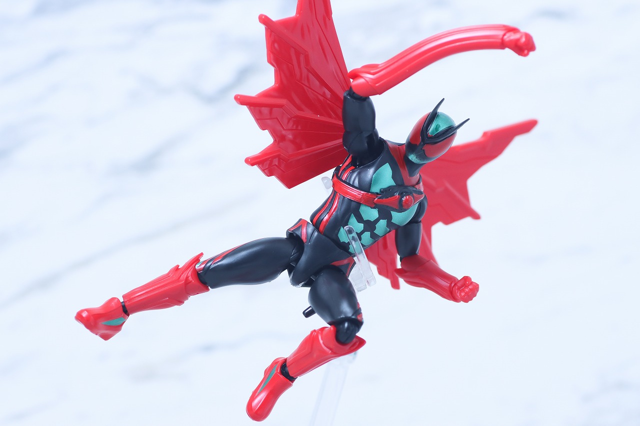 仮面ライダーアクションフィギュア カプセムチェンジコレクション　仮面ライダーゼッツ フィジカムセット　レビュー　アクション　フィジカムウイング　トランスフォーム