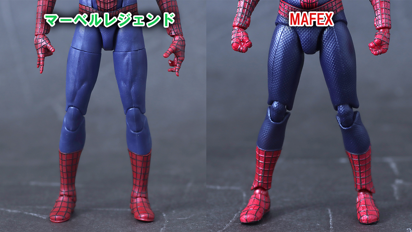 MAFEX　アメイジング・スパイダーマン（The Amazing Spider-Man2）　レビュー　比較　マーベルレジェンド