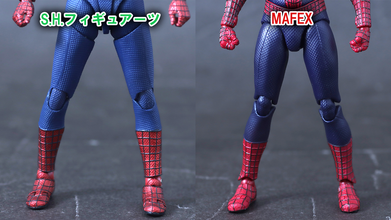 MAFEX　アメイジング・スパイダーマン（The Amazing Spider-Man2）　レビュー　比較　S.H.フィギュアーツ