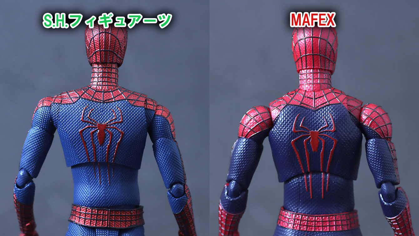 MAFEX　アメイジング・スパイダーマン（The Amazing Spider-Man2）　レビュー　比較　S.H.フィギュアーツ