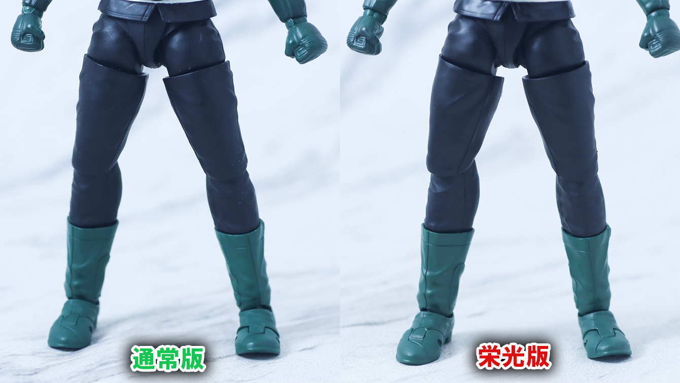 S.H.フィギュアーツ 真骨彫製法　仮面ライダー1号（桜島 Ver.） 栄光の昭和ライダーエディション　レビュー　比較　通常版