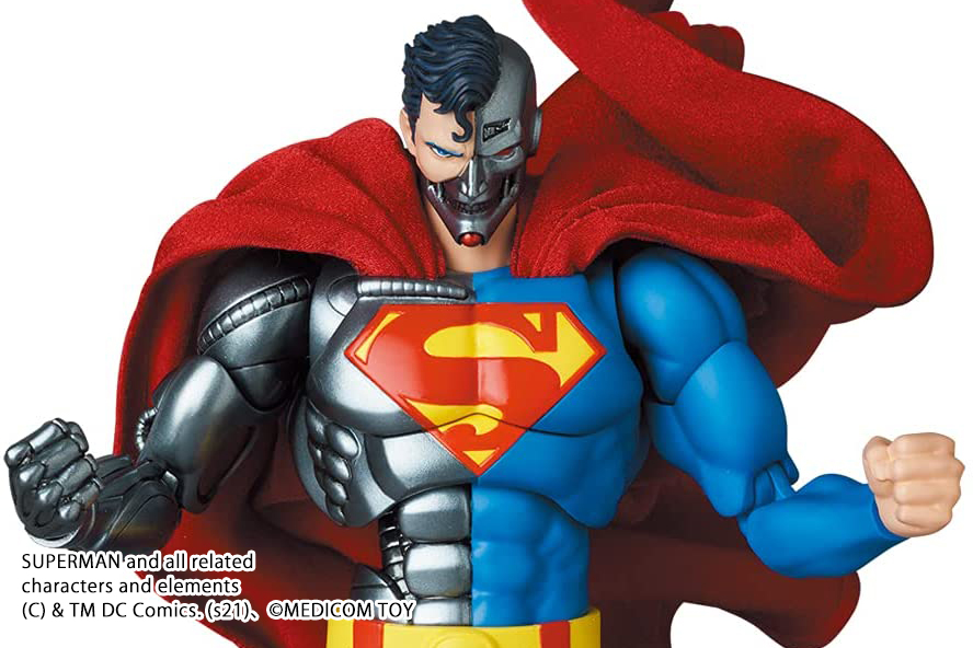 MAFEX新作！サイボーグスーパーマンが2025年11月に発売決定！メタリックな質感を再現！