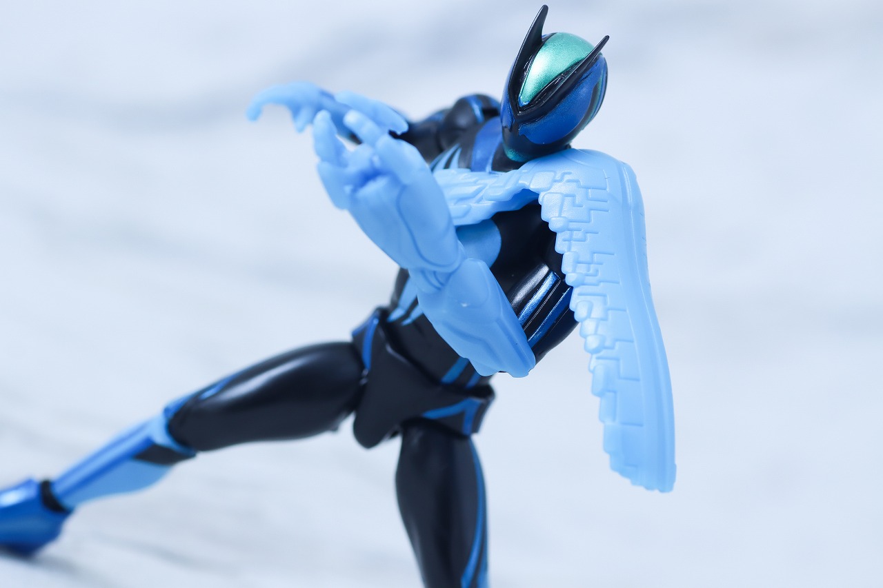 仮面ライダーアクションフィギュア カプセムチェンジコレクション　仮面ライダーゼッツ テクノロムセット　レビュー　アクション