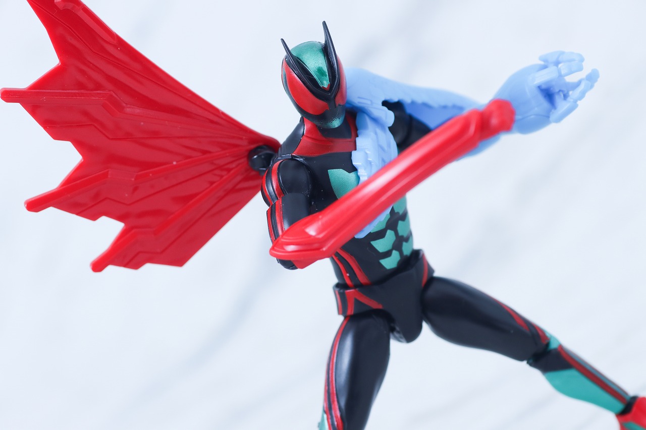 仮面ライダーアクションフィギュア カプセムチェンジコレクション　仮面ライダーゼッツ テクノロムセット　レビュー　アクション