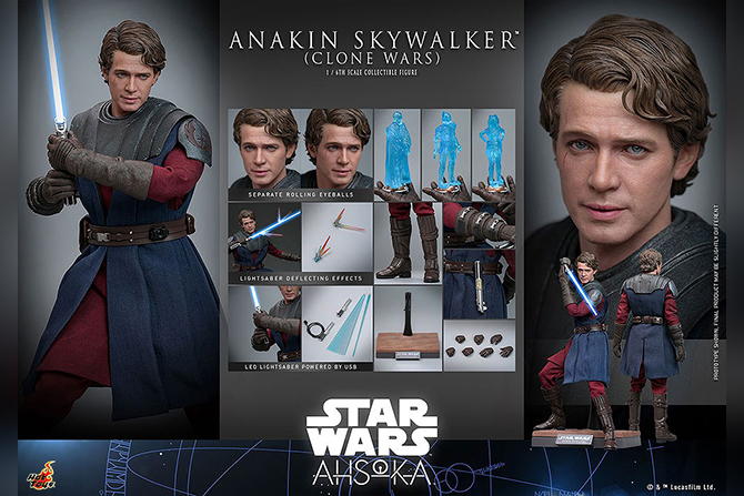 ホットトイズ新作！『アソーカ』版アナキン・スカイウォーカーが25年7月に発売！クローン戦争時代を立体化