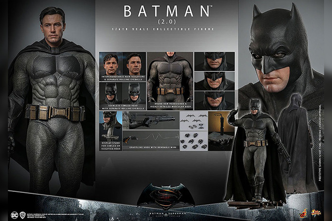 ホットトイズ新作！『BvS』バットマン Ver.2.0が25年5月に発売！ ー DX版も同時発売！