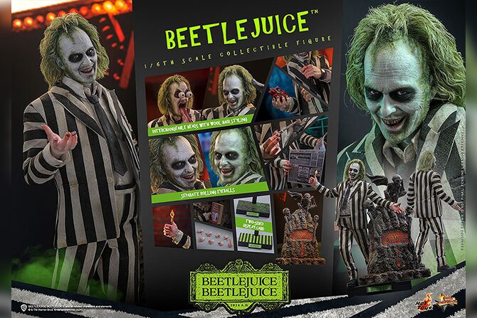 ホットトイズ新作！『ビートルジュース ビートルジュース』より1/6スケールフィギュアが26年1月発売！